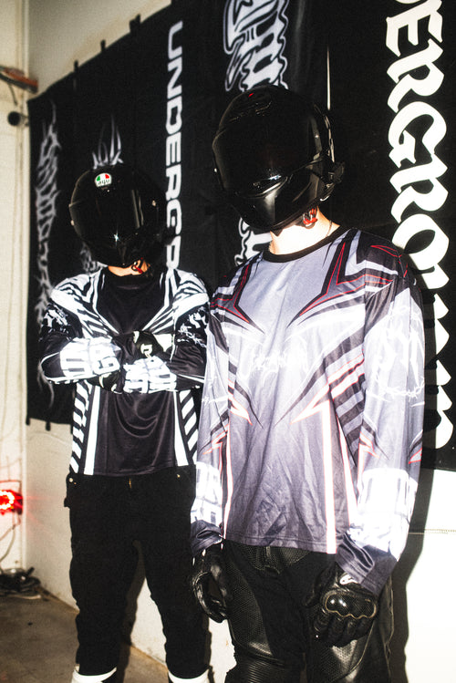 WHITE RACING JERSEY