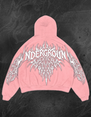 PINK "UNDERGROUND" REFLECTIVE HOODIE