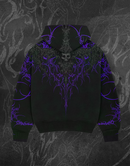 PURPLE SKULL ZIP-UP